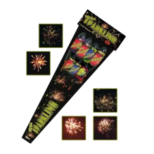 Mega-Sparkling - ein Raketenfeuerwerk von Pyro Austria