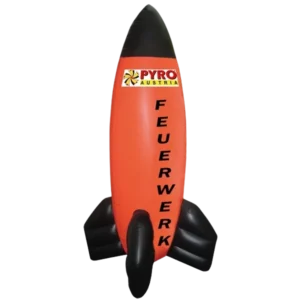 Rakete aufblasbar von Pyro Austria